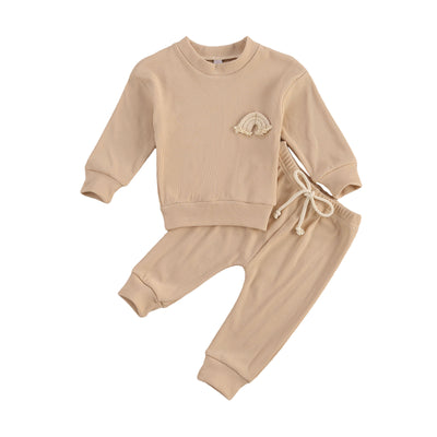 Riley Rainbow Tracksuit - Beige
