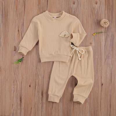 Riley Rainbow Tracksuit - Beige