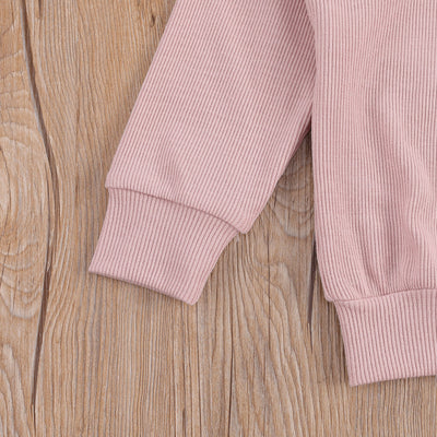 Riley Rainbow Tracksuit - Baby Pink