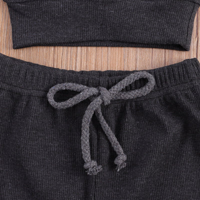 Riley Rainbow Tracksuit - Dark Grey