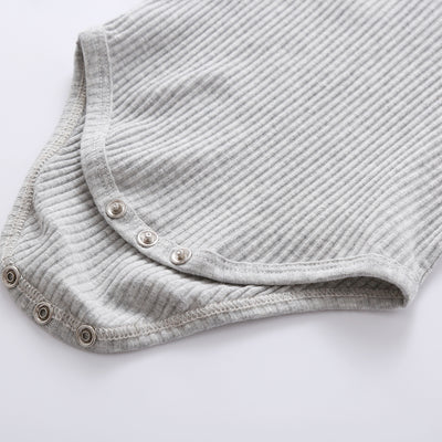 Zachary Ribbed Tracksuit - Light Grey