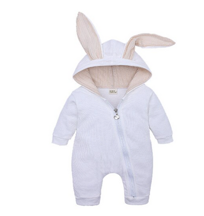 Rex Rabbit Romper - White