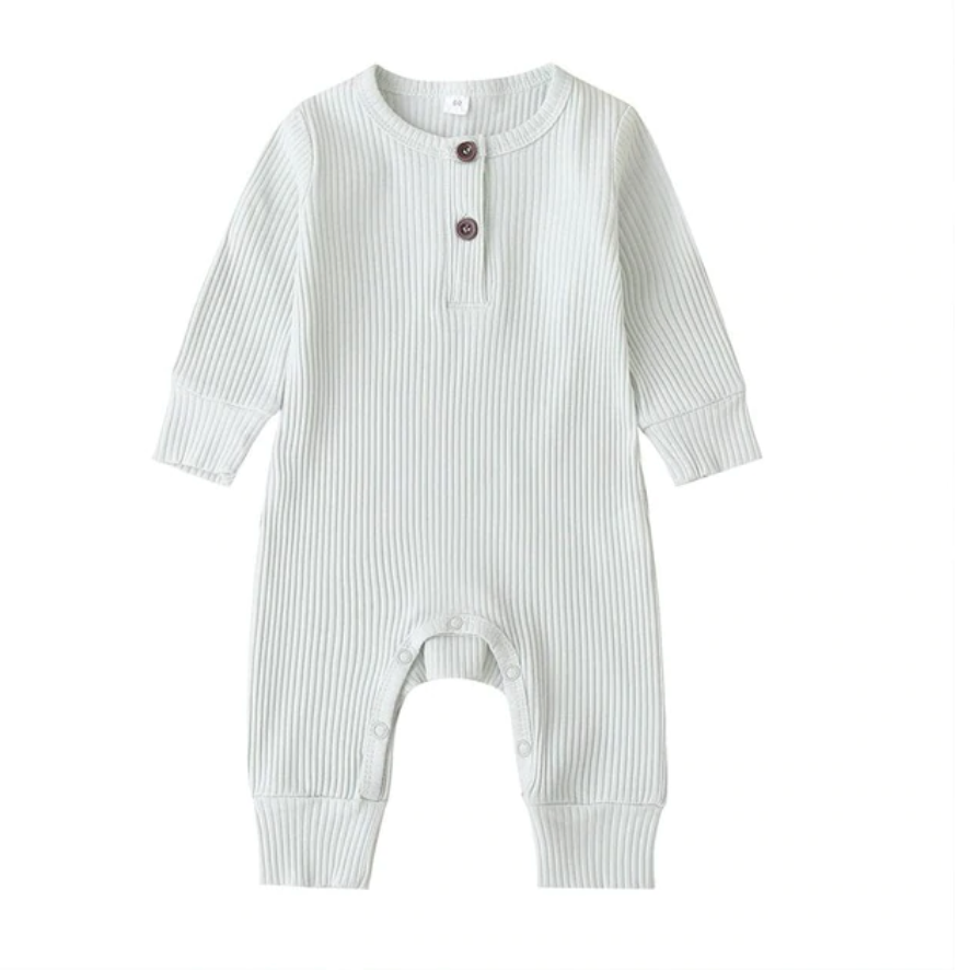 Georgie Ribbed Jumpsuit - White