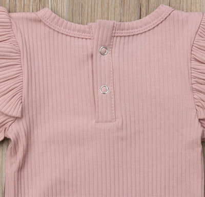 Sofia Frill Long sleeve T-shirt - Pink
