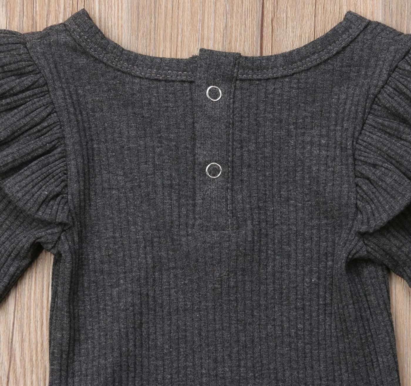 Sofia Frill Long sleeve T-shirt - Grey