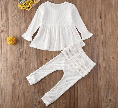 Poppy 2 Piece Set - White