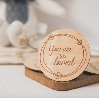 5 Piece Wooden Hello World Plaque Set