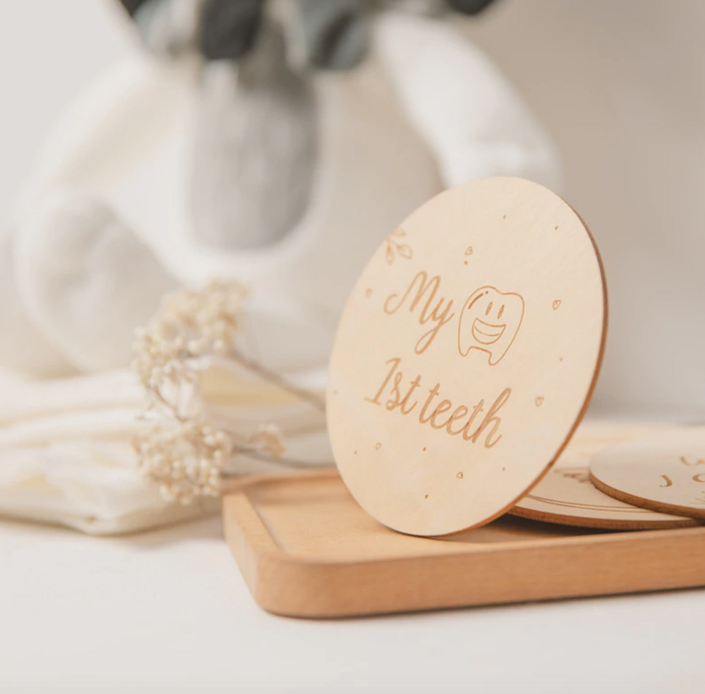 5 Piece Wooden Hello World Plaque Set