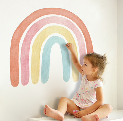 Adhesive Rainbow Wall Decor