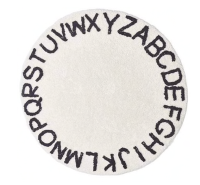 Alphabet Circular Rug