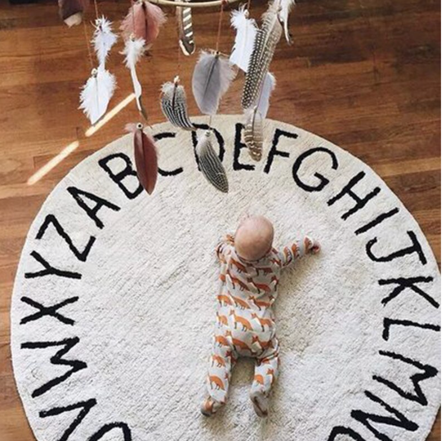 Alphabet Circular Rug