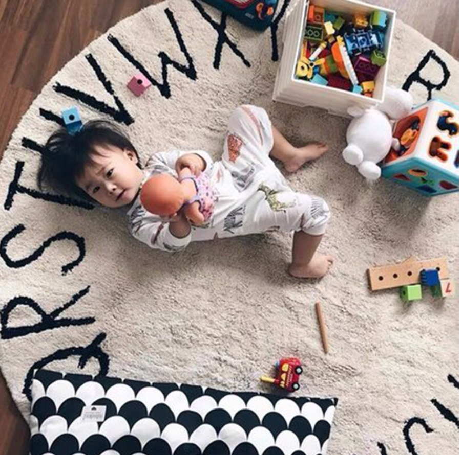 Alphabet Circular Rug