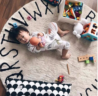 Alphabet Circular Rug