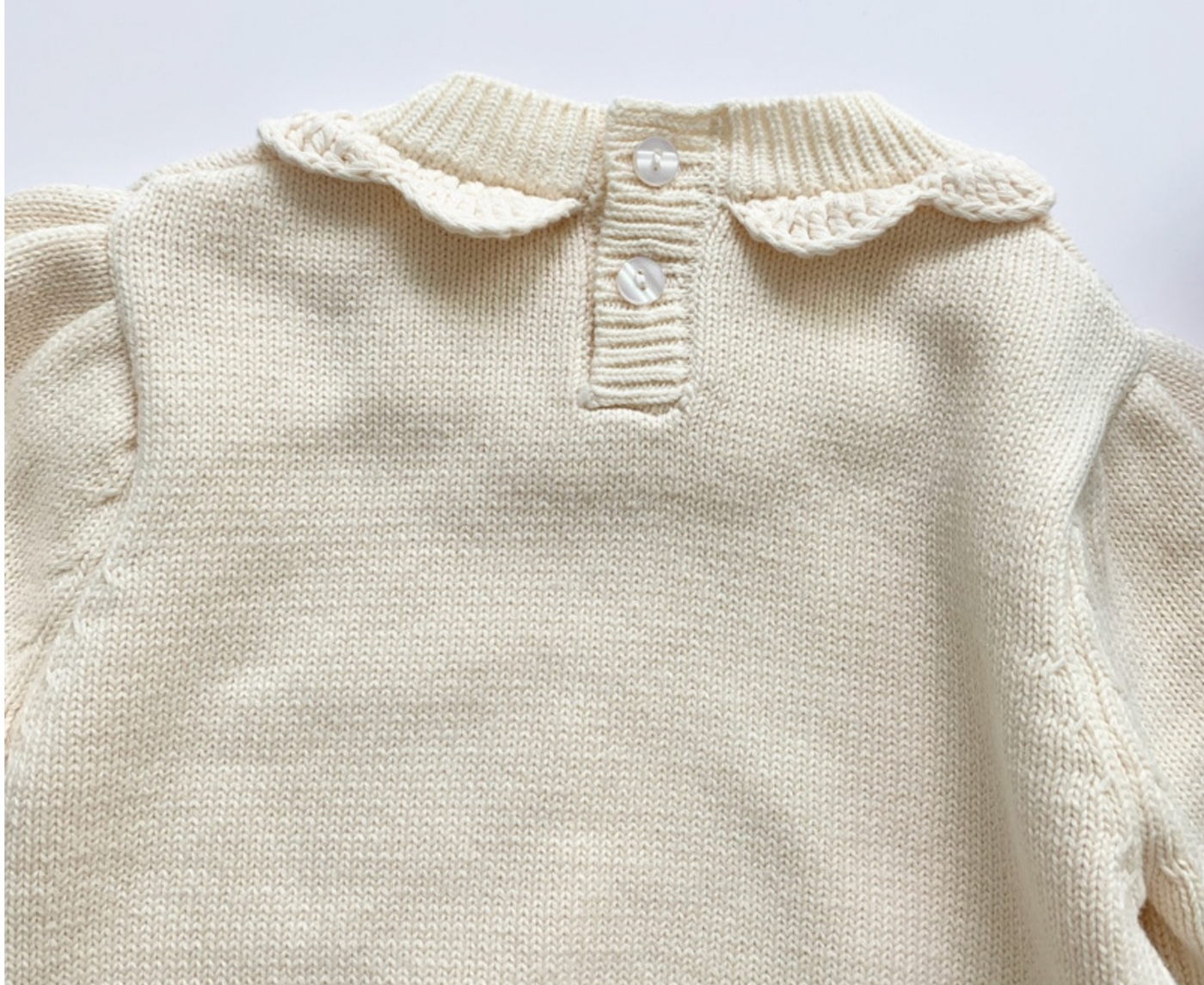 Frill Collar Knitted Sweater