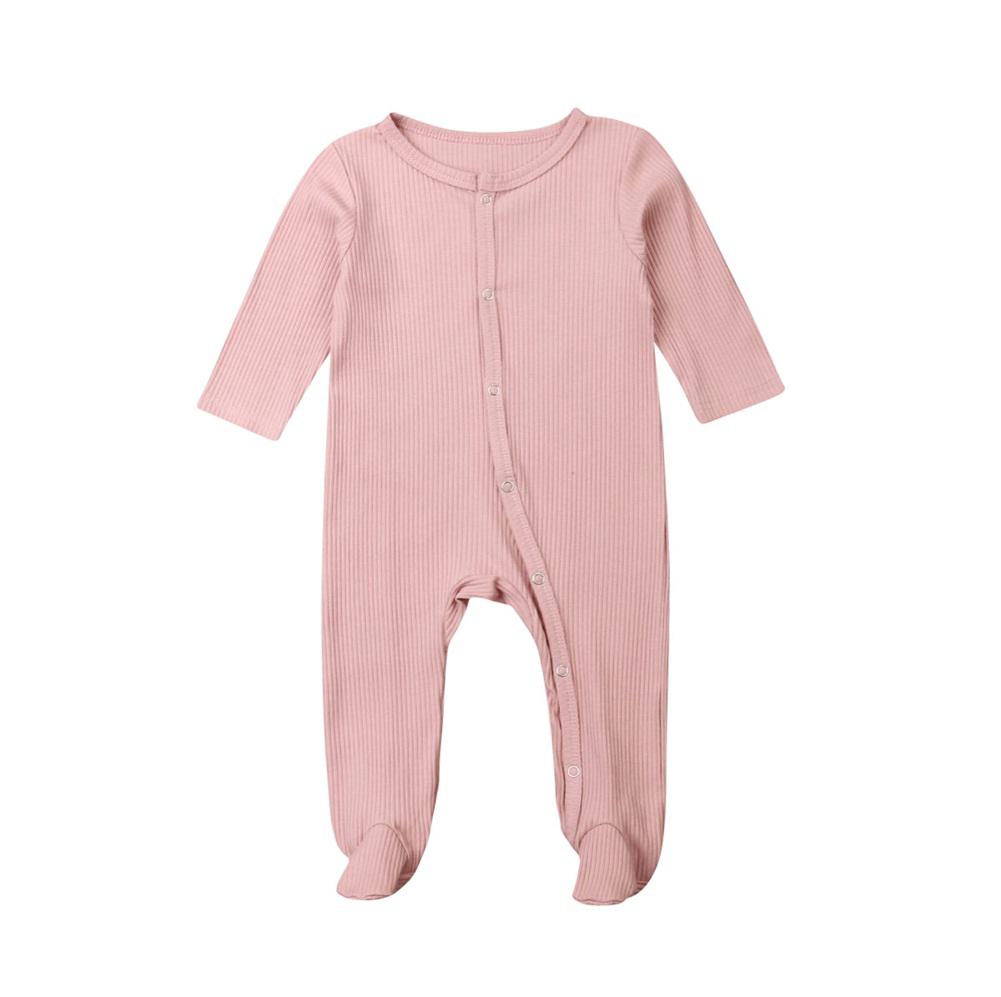 Lightweight ribbed baby grow - Baby Pink