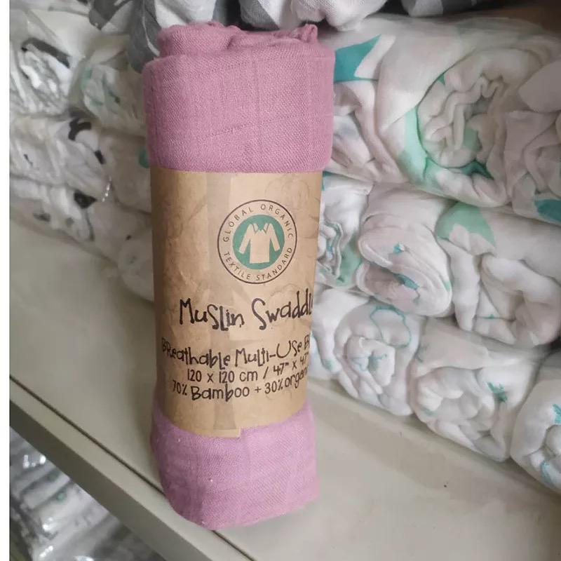Muslin Swaddle - Raspberry Pink