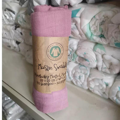Muslin Swaddle - Raspberry Pink