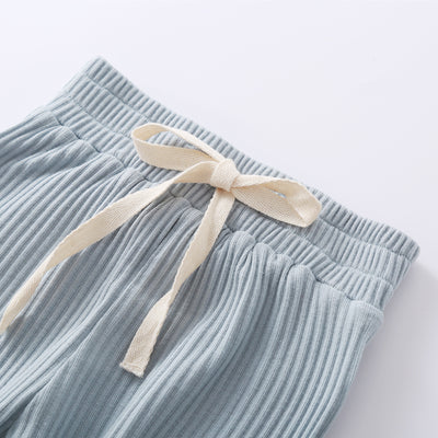 Zachary Ribbed Tracksuit - Baby Blue