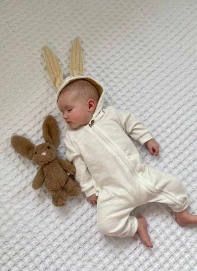 Rex Rabbit Romper - White