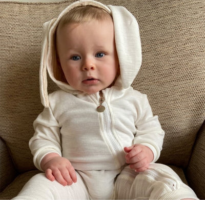 Rex Rabbit Romper - White