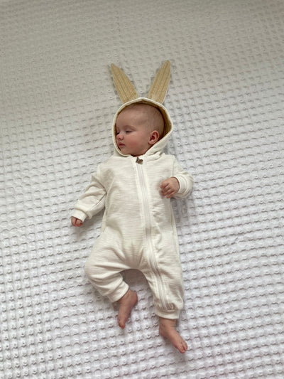 Rex Rabbit Romper - White