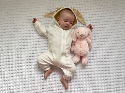 Rex Rabbit Romper - White